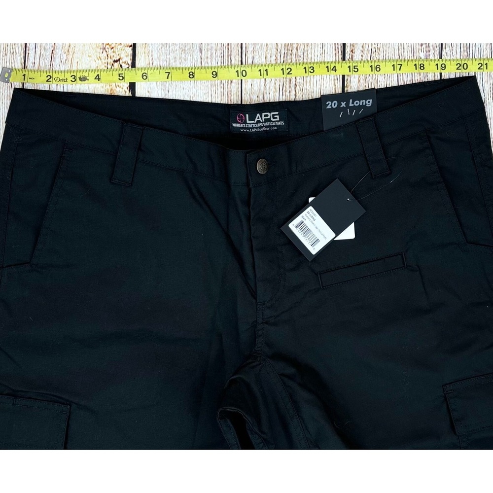 LAPG Pants Womens Size 20 Long Black Stretch ops Tactical Cargo Utility Ripstop - Picture 4 of 9